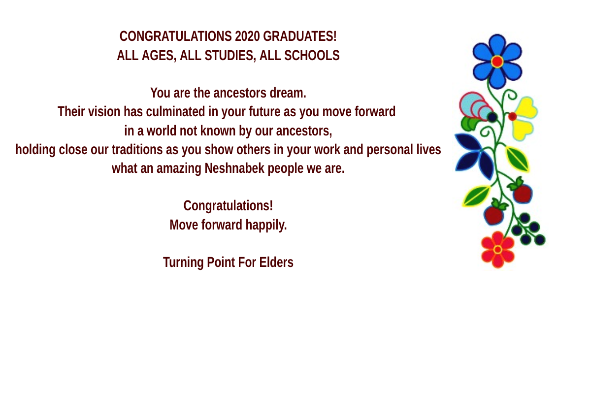 Neshnabek 2020 GRADS CONGRATS